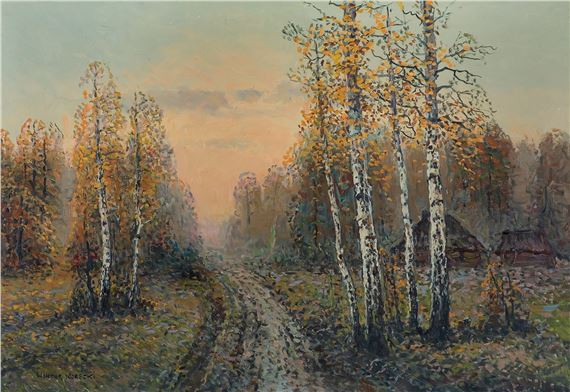 PEJZAŻ JESIENNY by Wiktor Korecki