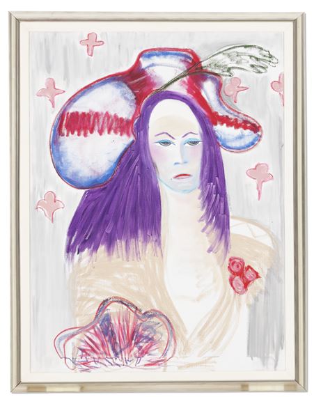 Portrait of a Lady with Elaborate Hat by Donna Summer