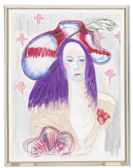 Portrait of a Lady with Elaborate Hat - Donna Summer