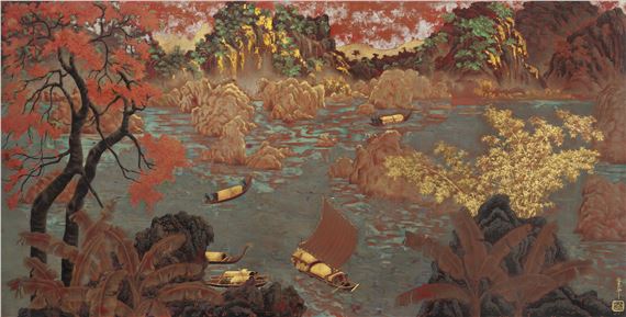 PAYSAGE DE HOA BINH by Pham Hau, circa 1942