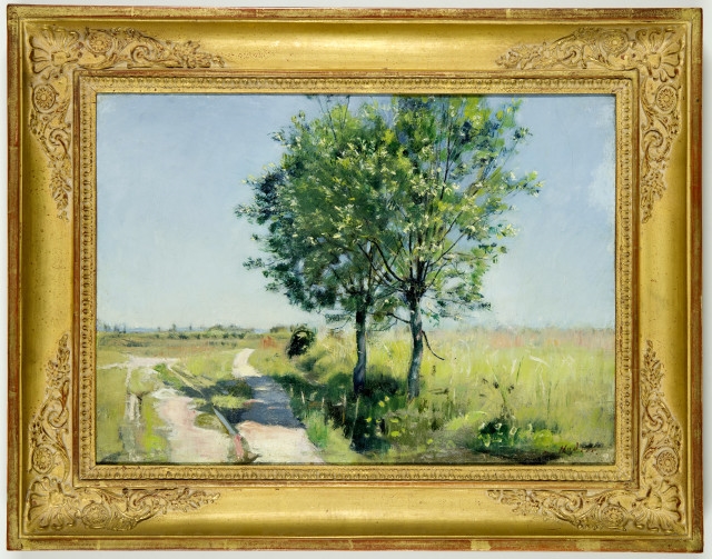 Artwork by Ferdinand Hodler, Weiden am Wegrand, Made of Oil on canvas