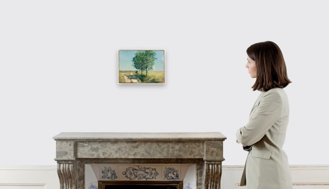 Artwork by Ferdinand Hodler, Weiden am Wegrand, Made of Oil on canvas