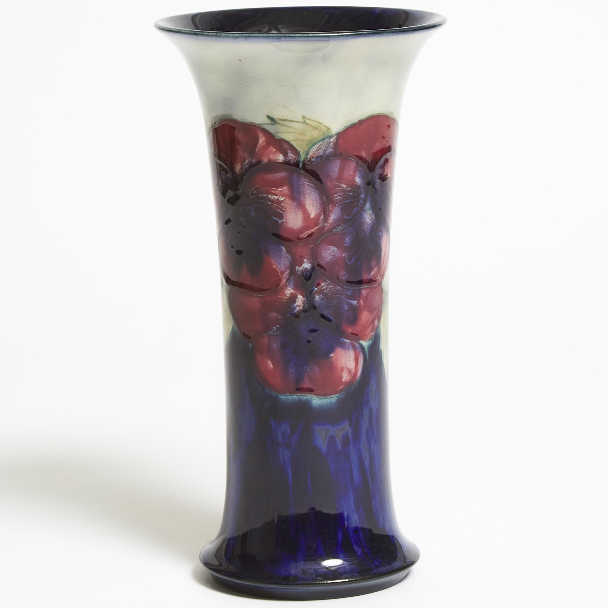 William Moorcroft | Moorcroft Pansy Vase (1914 - 1916) | MutualArt
