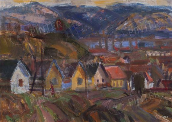 Row Of Cellars (1963) by Zsigmond Uhrig, 1963