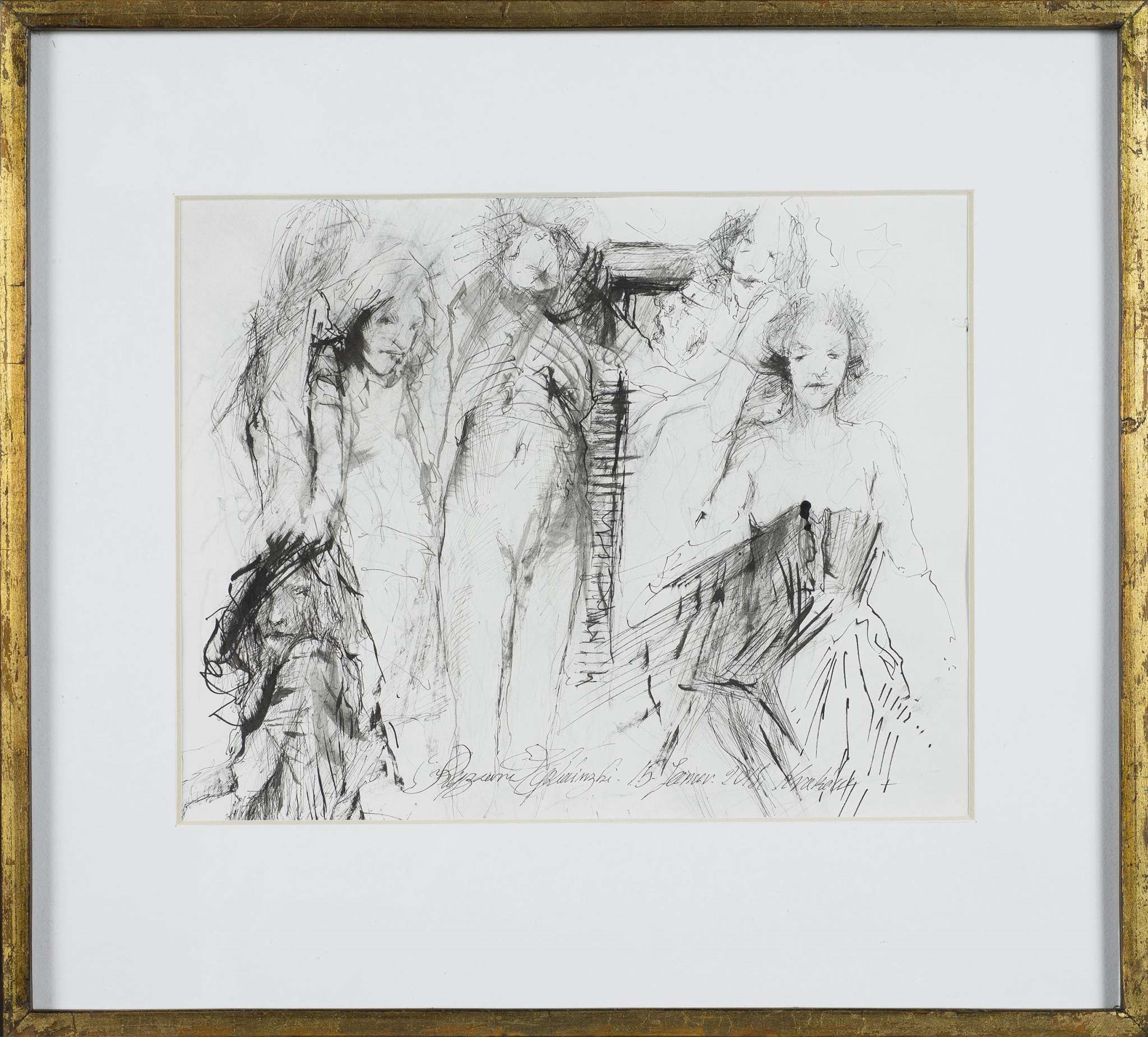 Artwork by Ryszard Opaliński, MATYLDA, Made of ink, paper