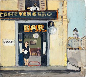 Caffè Verbano in Locarno - Willy Leopold Guggenheim Varlin