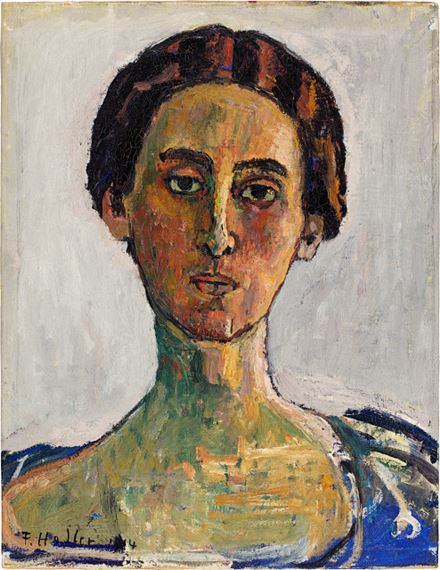 Bildnis Valentine Godé-Darel by Ferdinand Hodler, 1914