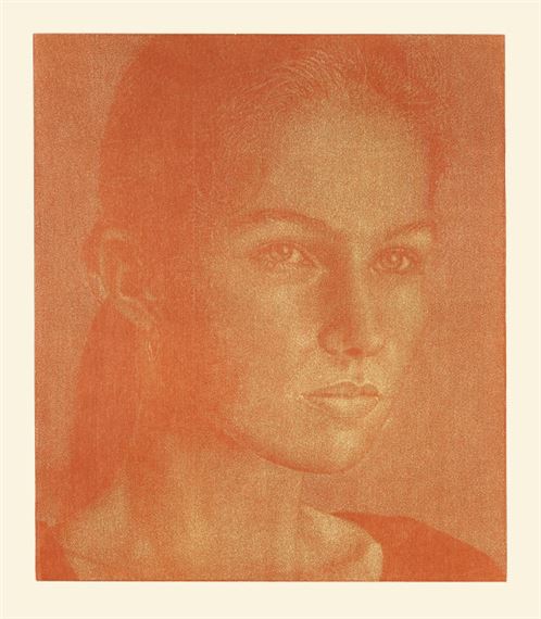 Vera by Franz Gertsch, printed 2.9.1994