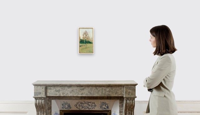 Artwork by Ferdinand Hodler, Bäumchen im Herbstlaub, Made of Oil on canvas over plywood