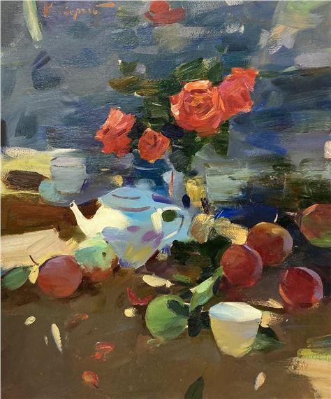 Sergey Kovalenko | - Still Life with Teapot | MutualArt