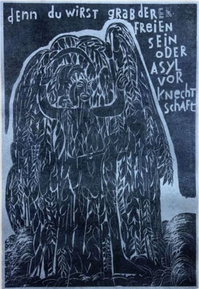 Epitaph für Allende by HAP  Grieshaber, 1973