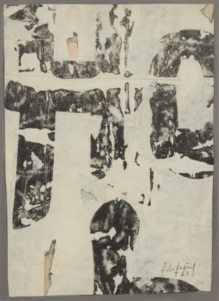 * Untitled, 1962 by François Dufrêne, 1962