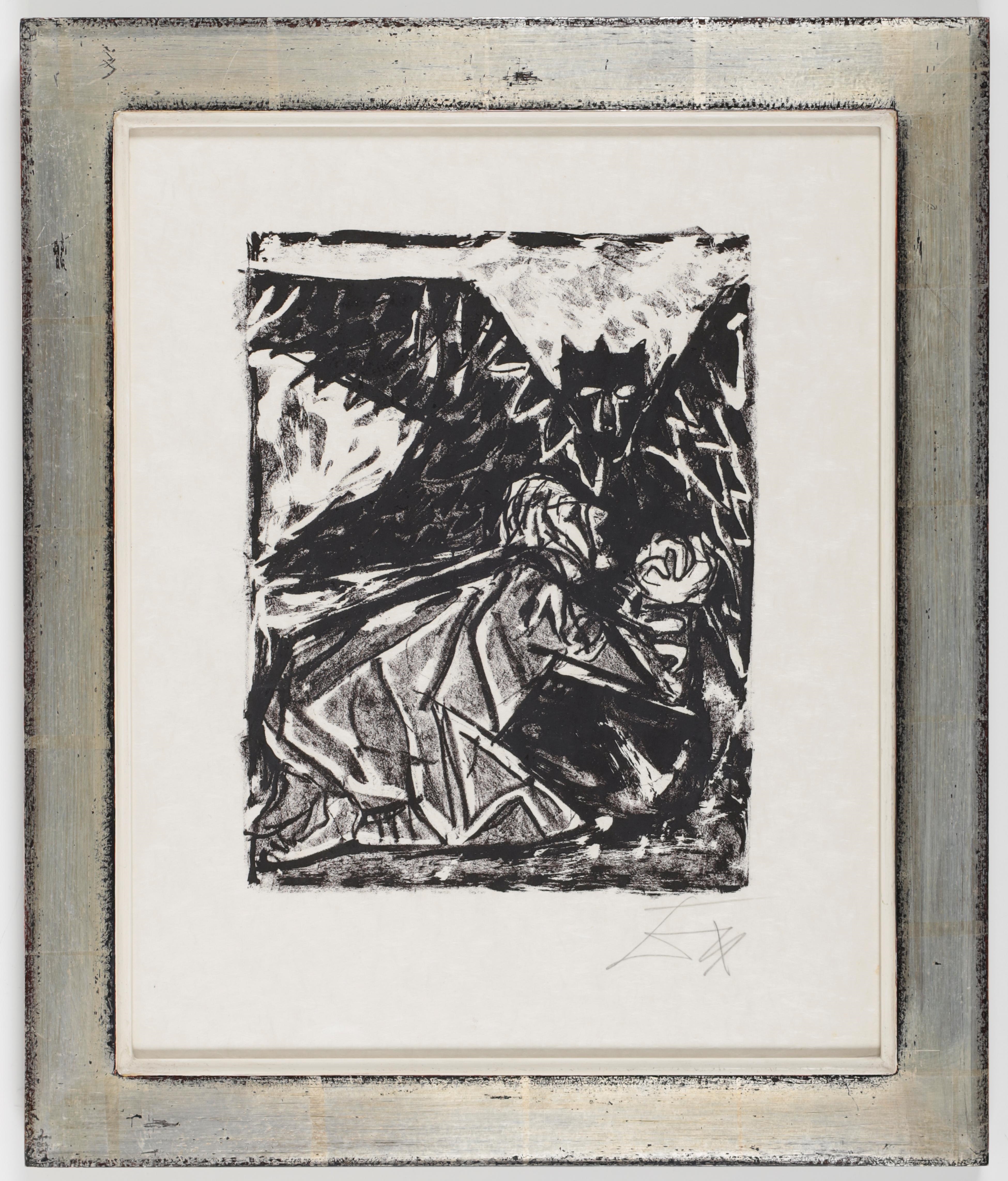 Artwork by Otto Dix, Gethsemane, Made of lithography on Japanese paper
