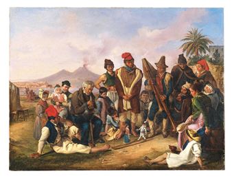 Harlekin und Columbina - Raffaele Carelli