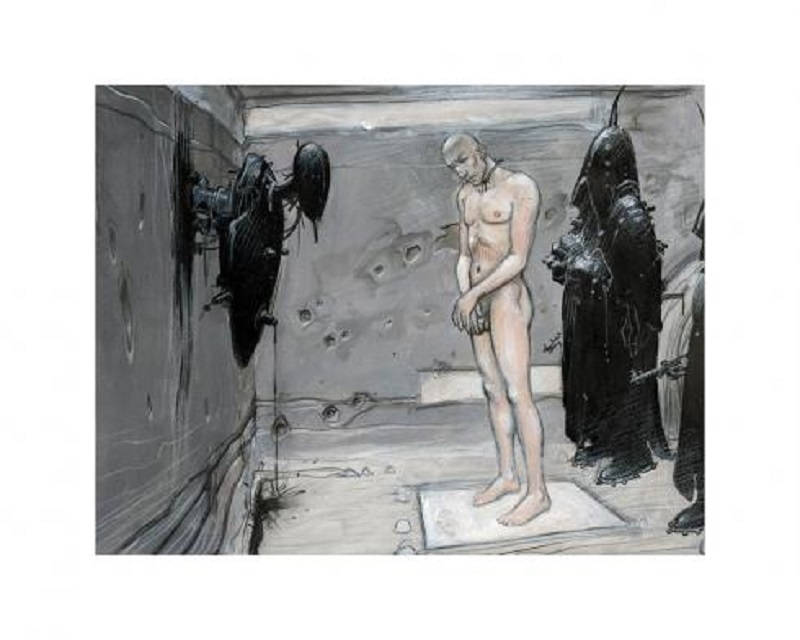 Naked man by Enki Bilal