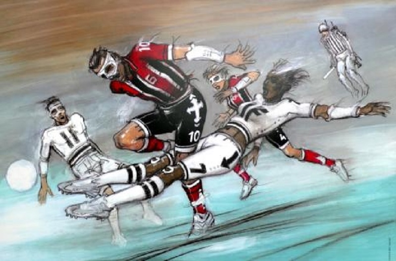 Magnificent tackle by Enki Bilal