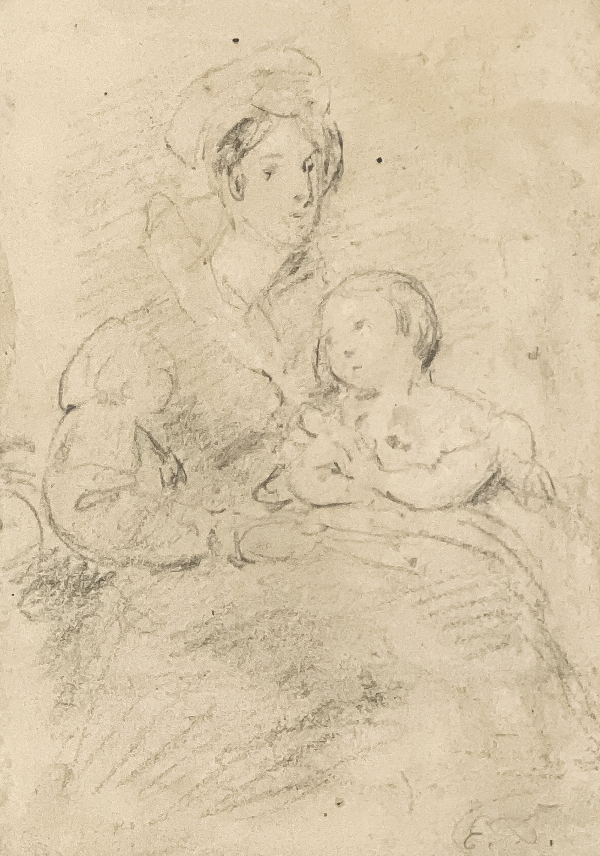 Mother and Child by Eugène Delacroix
