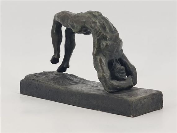 Nude man in contortion - Emmanuel Arredondo