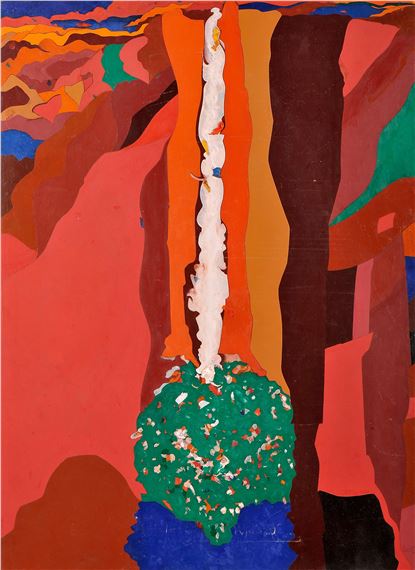 A catarata de Keisai - II by Nikias Skapinakis, 1986