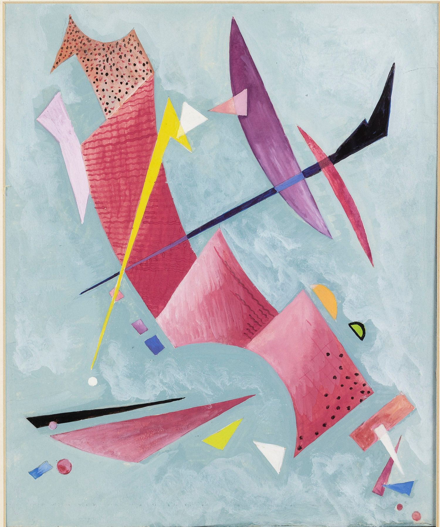 Artwork by Helen  Lowe Kendall , Theme II Perhaps Here, Made of Gouache