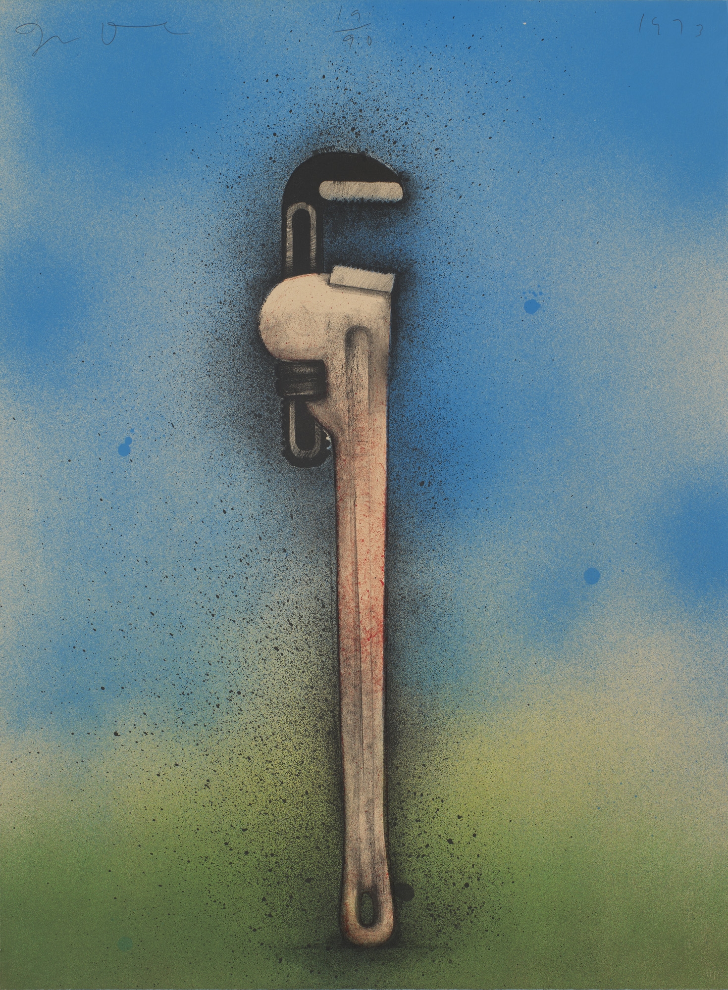 Jim Dine | Big Red Wrench in Landscape, from Homage à Picasso (1973 ...