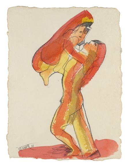 3 Aquarelle in: Frauen in Form der nackten Maja