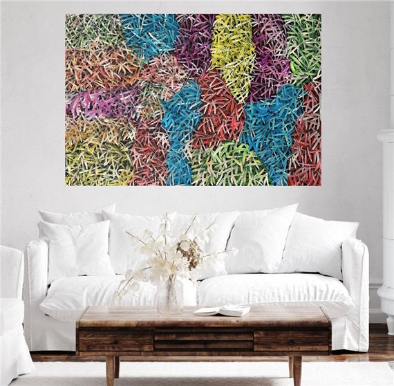 Bush Grass Dreaming 2023 by Abie Loy Kemarre, 2023