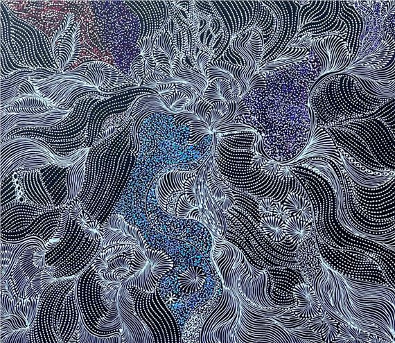 Bush Seed Dreaming 2023 by Abie Loy Kemarre, 2023