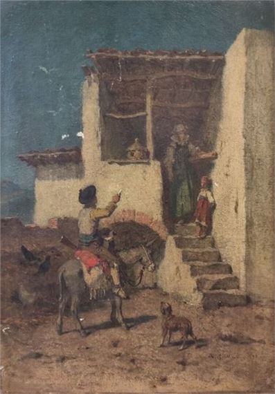 The Messenger by Alexandre-Marie Guillemin, 1874