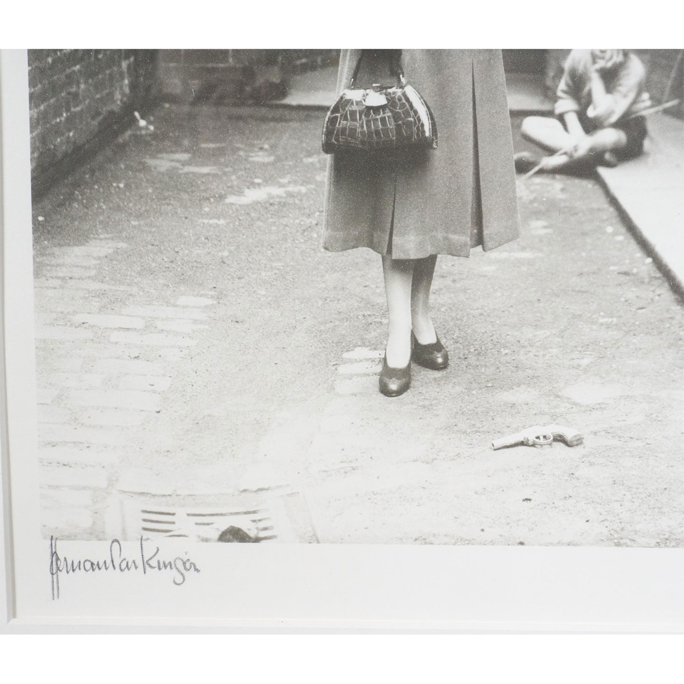 Artwork by Norman Parkinson, Wenda in Hardy Ames Suit in Hyde Park Corner, Made of Silver Gelatin photograph