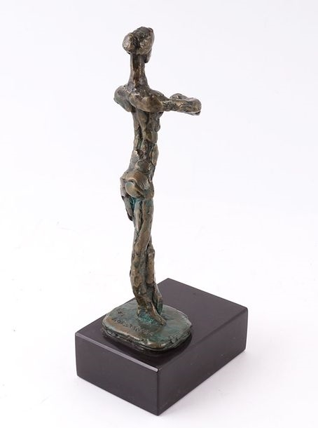 Artwork by Rosberger, Ballerina, Made of bronze on a stone base