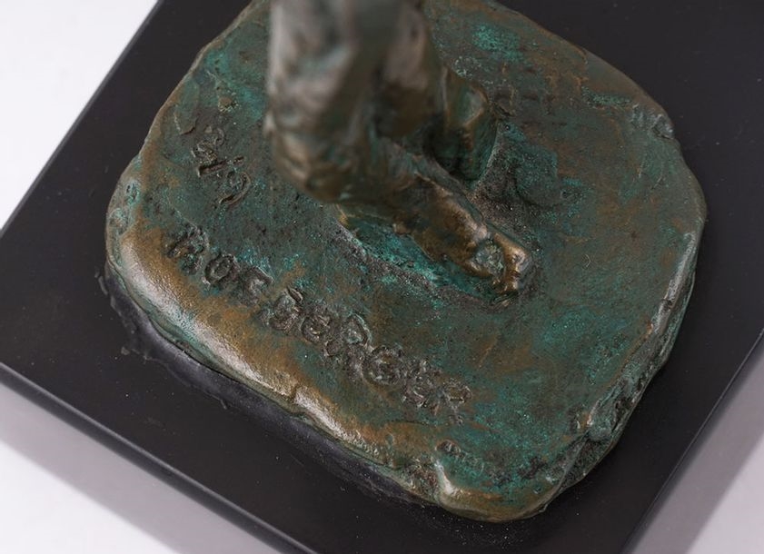 Artwork by Rosberger, Ballerina, Made of bronze on a stone base