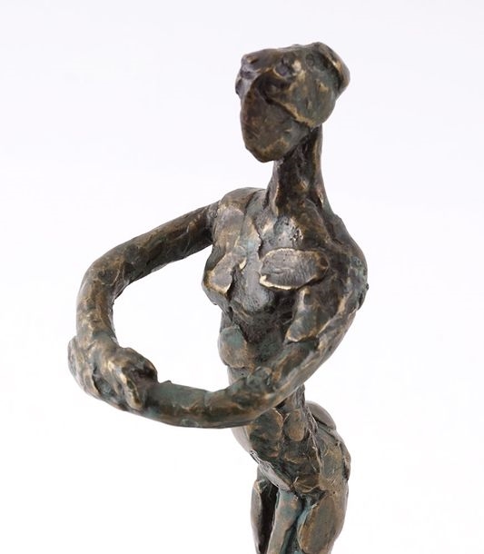 Artwork by Rosberger, Ballerina, Made of bronze on a stone base