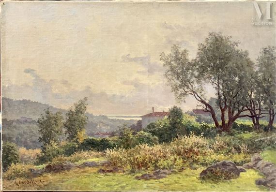 Paysage de Provence (Le Cannet ?) - Saint-Maur