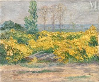 Marine/Paysage de campagne/ Champs de genêts - Maria Martelli