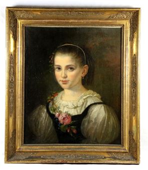 Bildnis einer jungen Frau - Moritz Adler