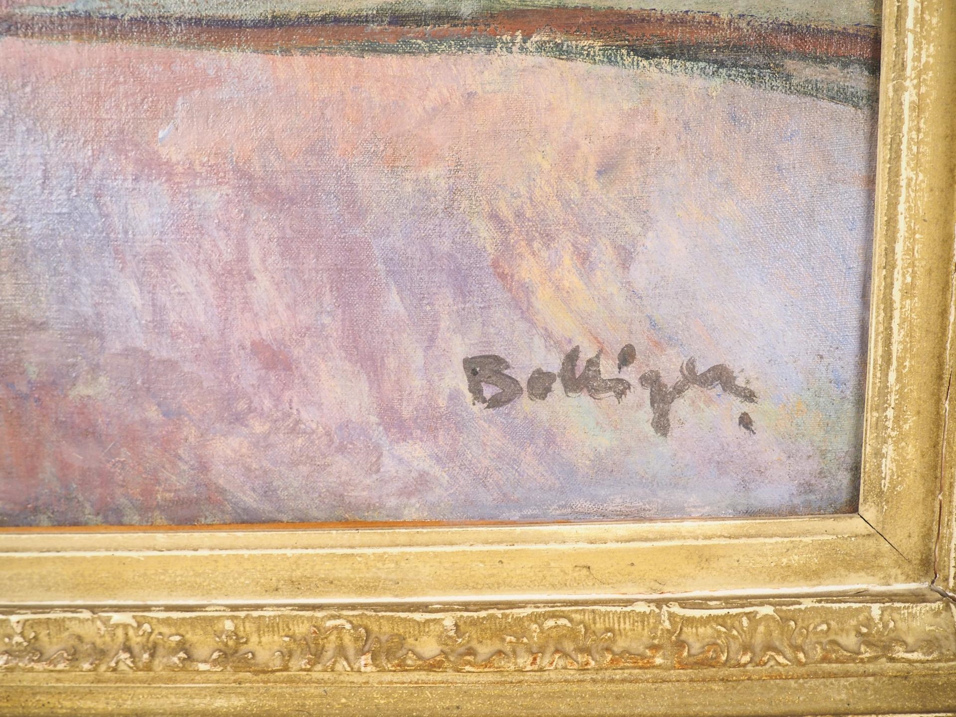 Artwork by Rodolphe Bolliger, Montmartre vue de la plaine Saint Denis, Made of oil on canvas