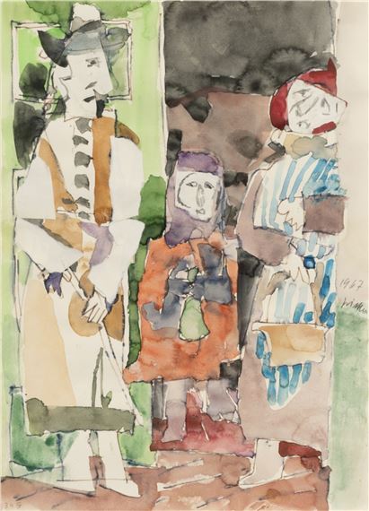 Three in the Door by Willem Grimm, 1967