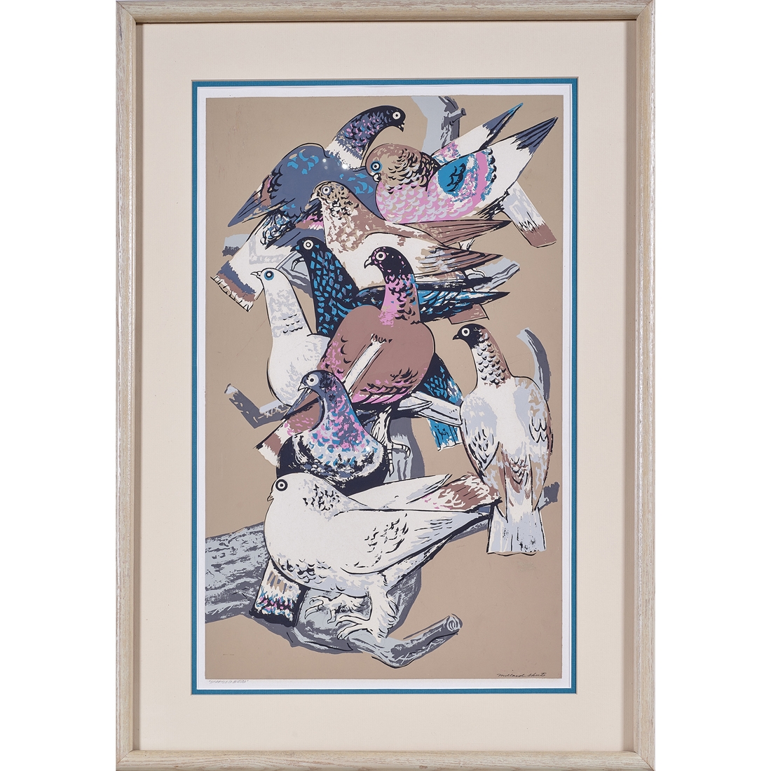 Millard Sheets Startled Birds MutualArt