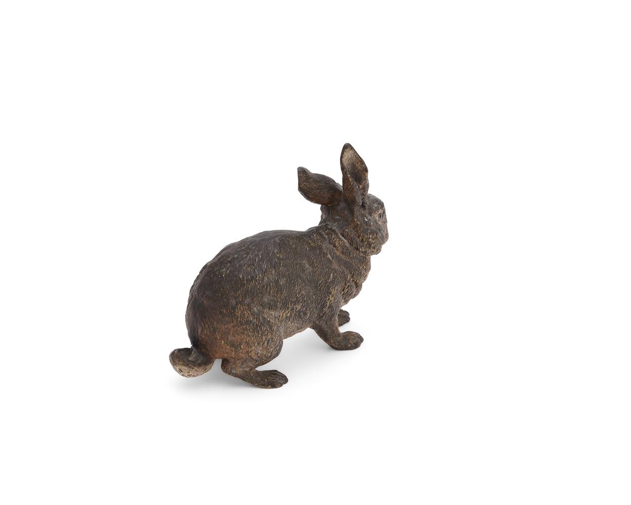 Franz Xaver Bergmann | A LARGE COLD PAINTED MODEL OF A RABBIT | MutualArt