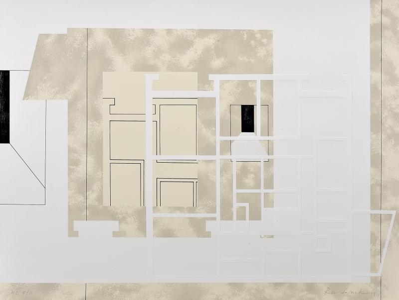 Artwork by Rui Sanches, Untitled (GO), Made of screen printing and collage on paper