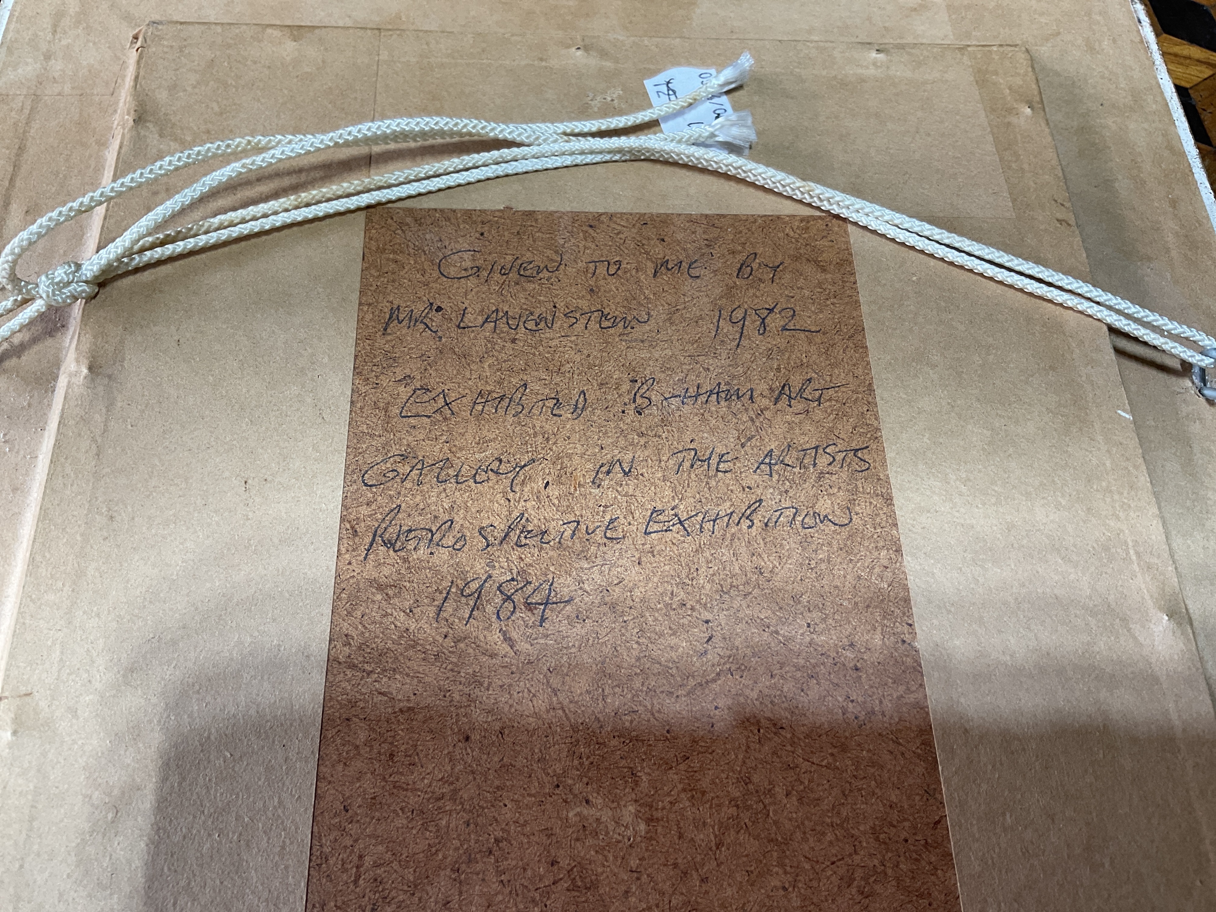 Artwork by Cyril Lavenstein, Polperro, Made of oil on board