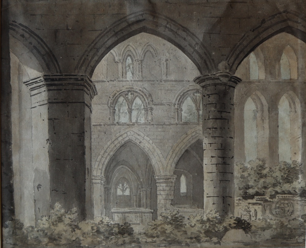 British School, 19th Century Church interior MutualArt