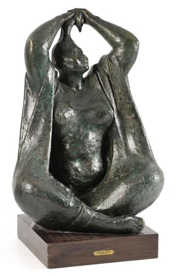 Mujer peinandose by Armando Amaya, '90