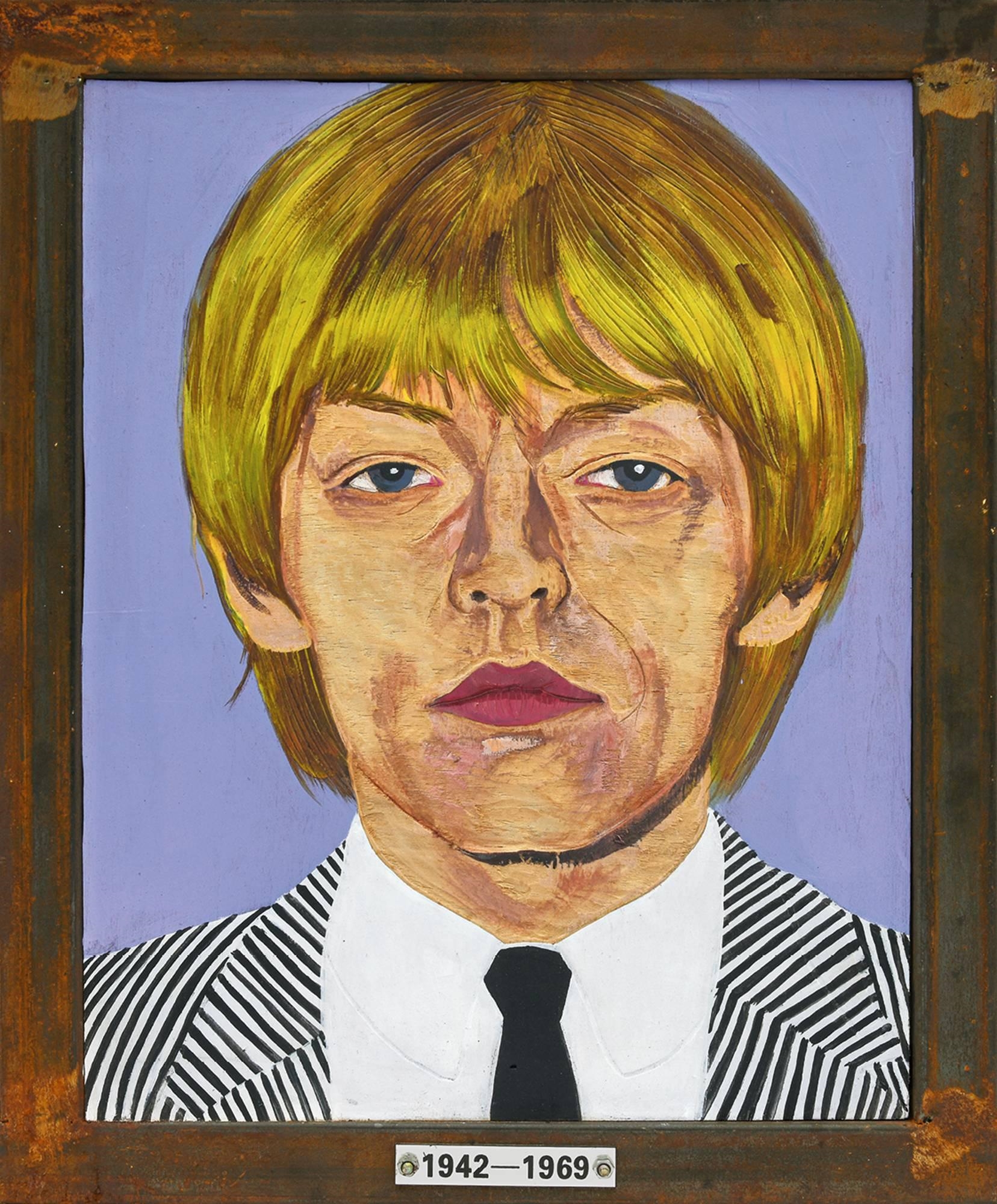 Artwork by Zheng Wei, DEAD ROCKERS SERIES: BRIAN JONES AND JANIS JOPLIN (TWO PIECES), Made of mixed media on board