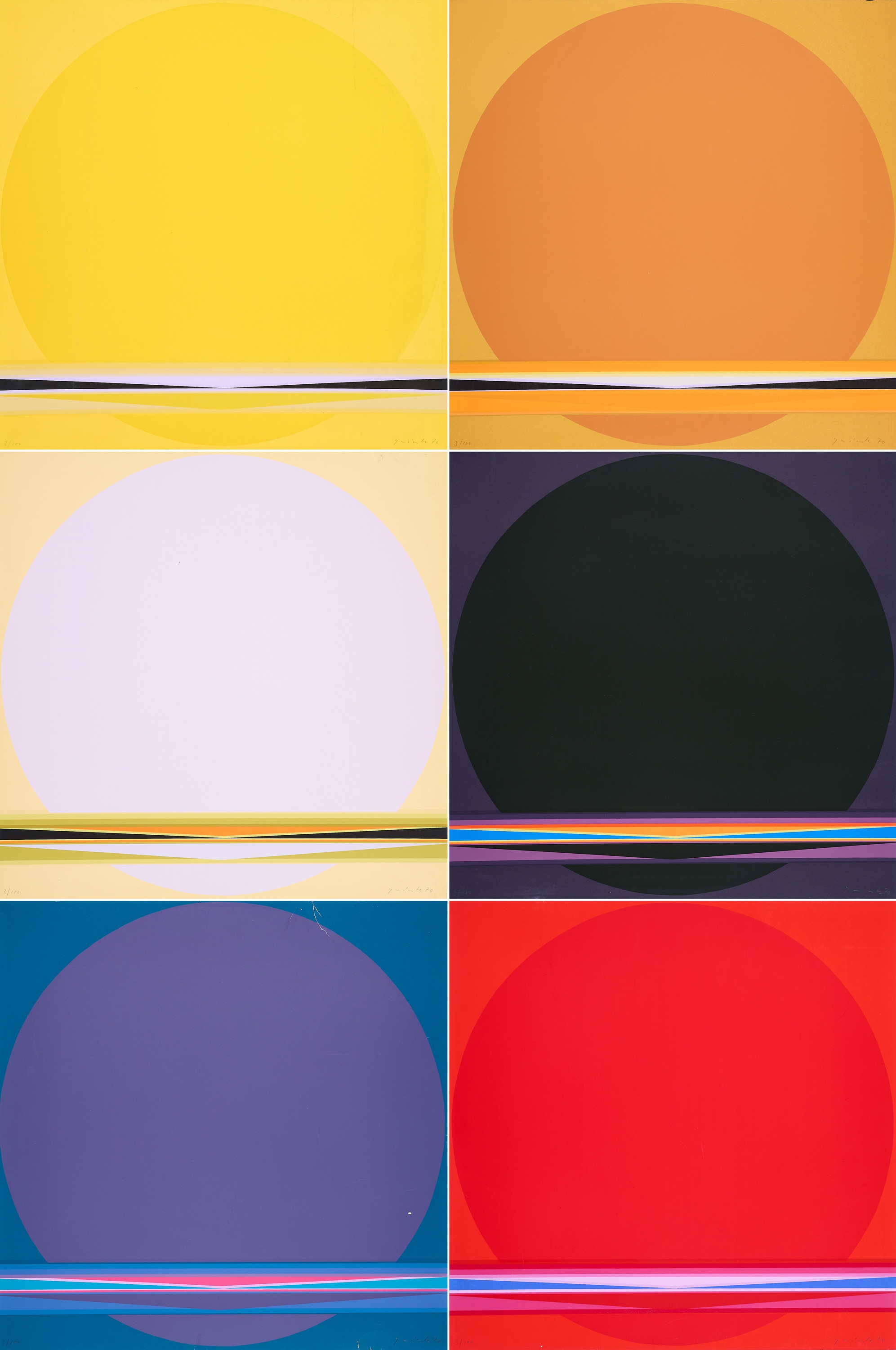 Lothar Quinte  Aus: Sonnenzyklus Kalender 1970. (1970)  MutualArt