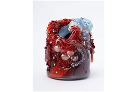 Laura Kramer's Fourth Gallery Exhibition at Heller Gallery Featuring Glass and Pearls Open Until the End of Month