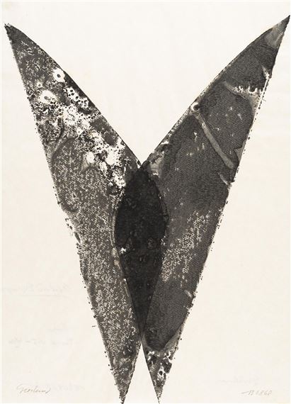 Flügelpaar by Hermann Glöckner, 1968