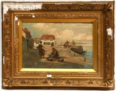Port, retour de pêche by W. Richards