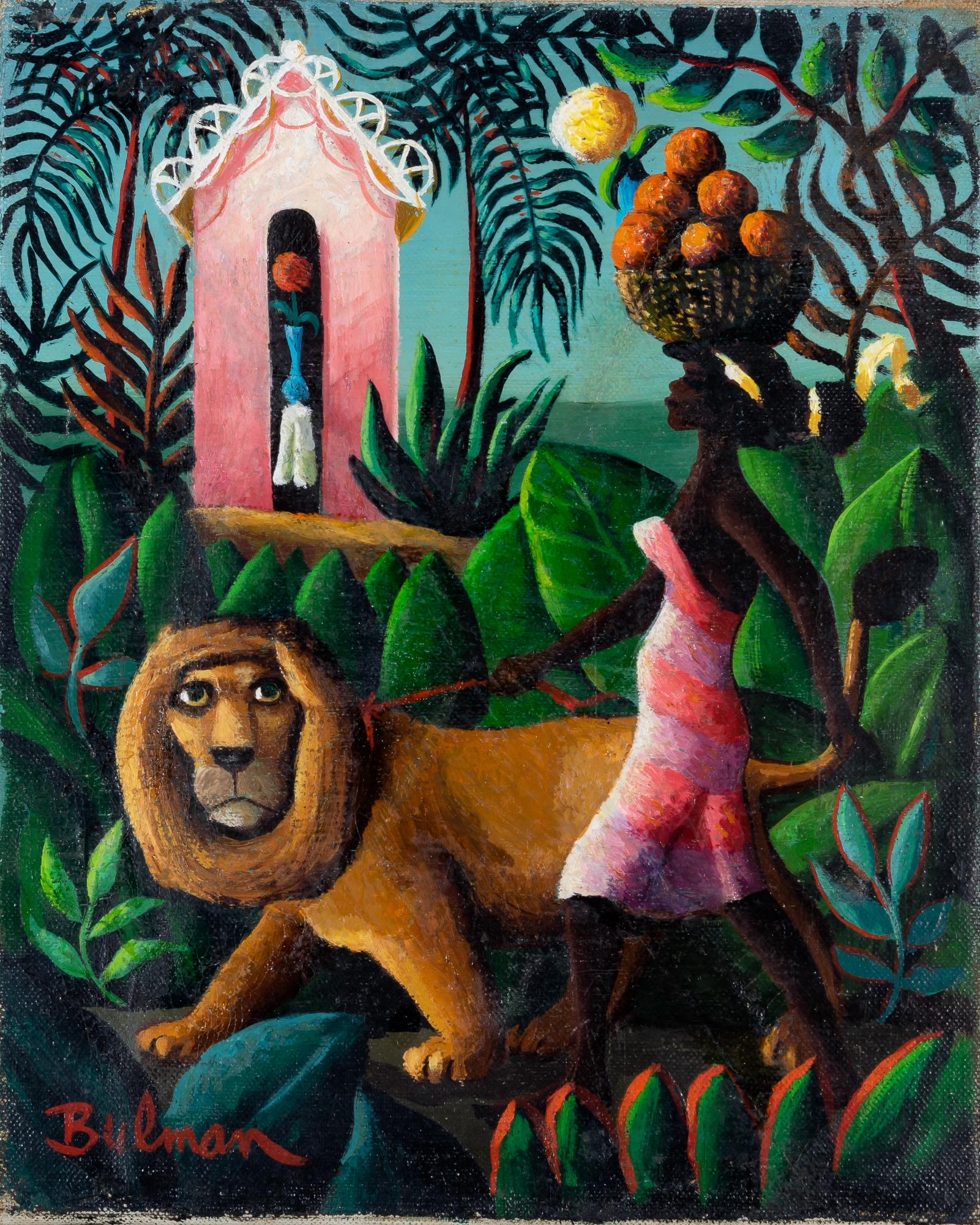 Orville Bulman | Lion in the Forest | MutualArt